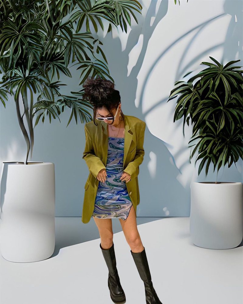 @factsmyguyy Two photos: group of volunteers with Mariposas Sin Fronteras, and volunteers doing yardwork