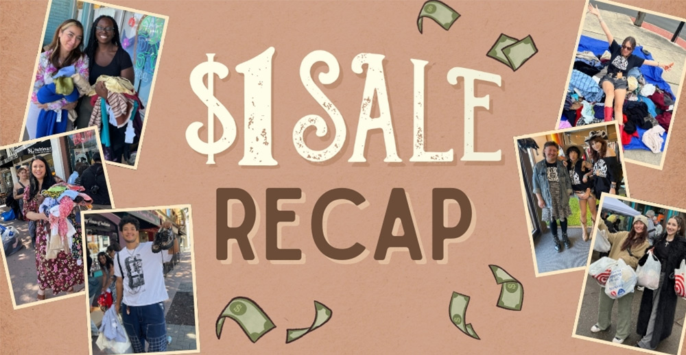 $1 Sale Recap with various store photos