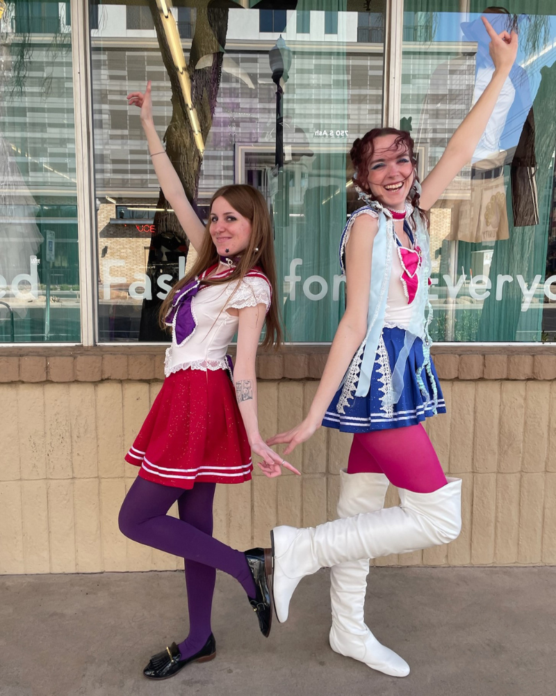Sailor Mars and Sailor Moon Anime Halloween Costumes